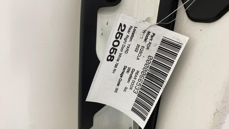 ⭕ 2022 Mercedes-Benz EQS 450+ Rear Passenger Right Door Shell Panel White - 799