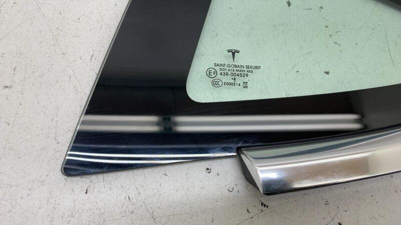 2017-2020 Tesla Model 3 M3 Rear Driver Side Quarter Fixed Window Glass Left LH