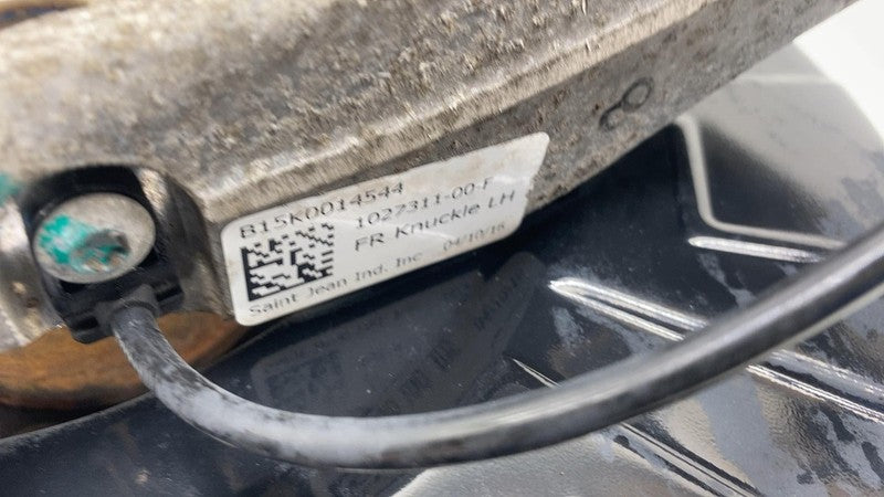 102731100F ⭕16-20 Model X Front Left Knuckle w/ ABS Sensor & Rotor Shield AWD 1027311-00-F