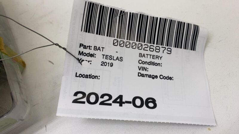 111660800B 16-20 Model S X High Voltage 6.4kWh Battery Module 100KWH 24V 287AH 1116608-00-B