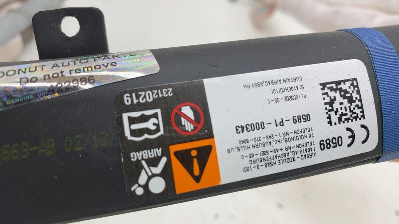 ⭕ 2012-2020 Tesla Model S Passenger Side Roof Curtain Airbag Right 100