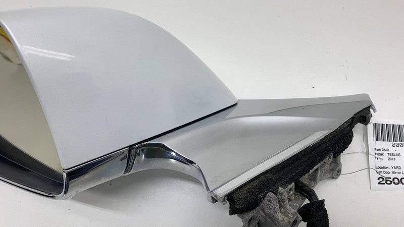 6005864-00-E 2012-2015 Tesla Model S Front Left Exterior Rear View Door Mirror LH White PPSW