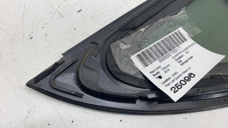 108070300H ⭕ 2017-2020 Tesla Model 3 Rear Left Quarter Fixed Window Glass LH 1080703-00-H