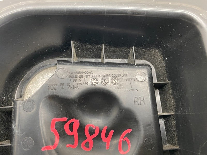 1494084 00 A ⭕ 20-24 Tesla Model Y Right Underhood Trim Shock Tower Cap Cover RH 1494084-00-A