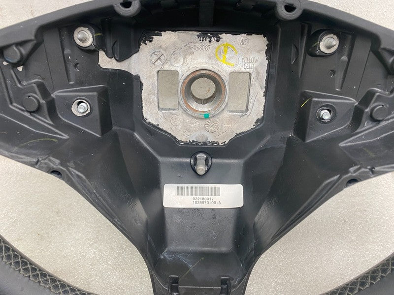 1036774-00-C ⭕ 2012-2015 Tesla Model S Performance Steering Wheel Black Leather 1028970-00-A