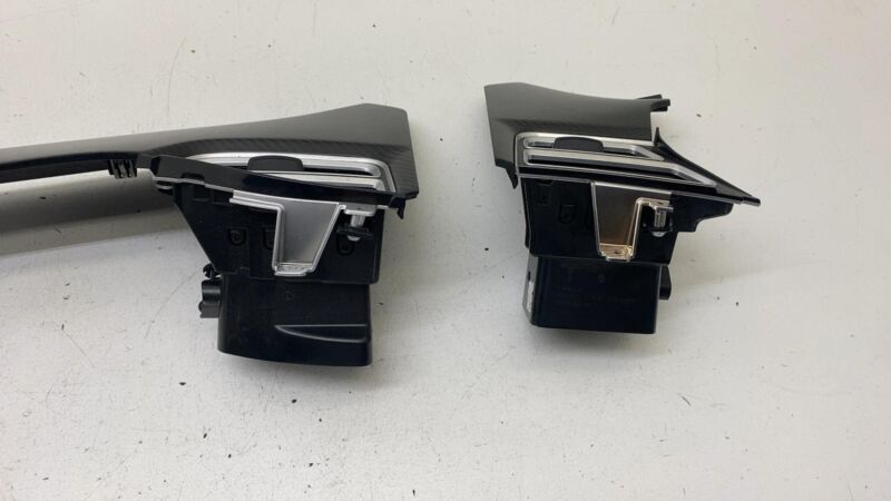 100782100D 12-20 Tesla Model S X Dash A/C Air Vent Outlet Dashboard Trim Panel 1007821-00-D