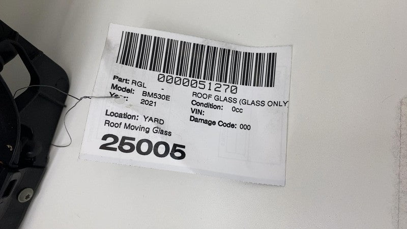 2017-2023 BMW 530e G30 Sun Roof Sunroof Moonroof Track Frame w/ Moving