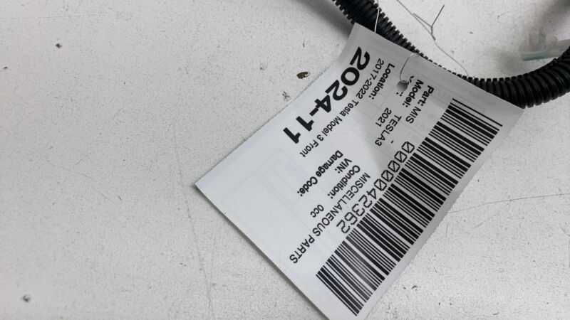 106795800E ⭕17-20 Model 3 Front Bumper Park Assist Sensor Wiring Harness Cable 1067958-00-E