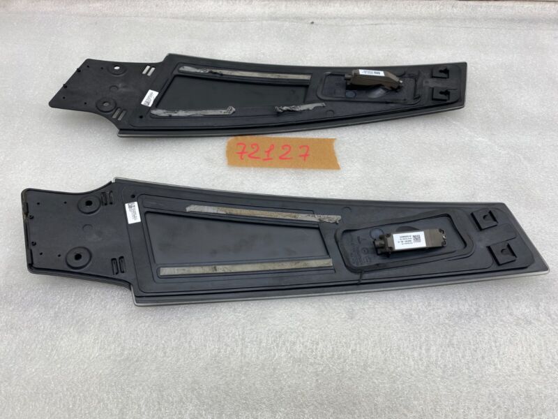 108389900C 2016-2020 Tesla Model S MS PAIR Left & Right B-Pillar Glass Applique with Camera