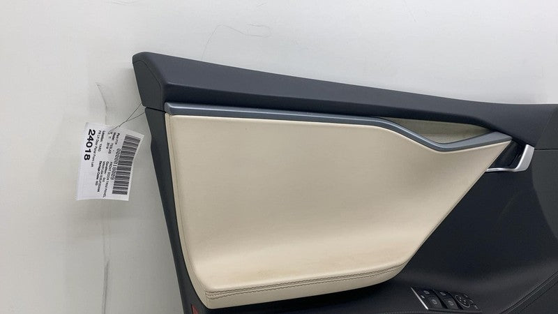 6006071-52-N ⭕ 12-20 Model S Front Left Interior Door Panel Trim Card Cover OEM 6006071-52-N
