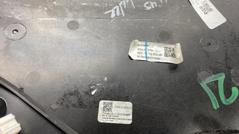 2021-2023 Tesla Model X MX Front Dashboard Upper Panel Black Dash Boar