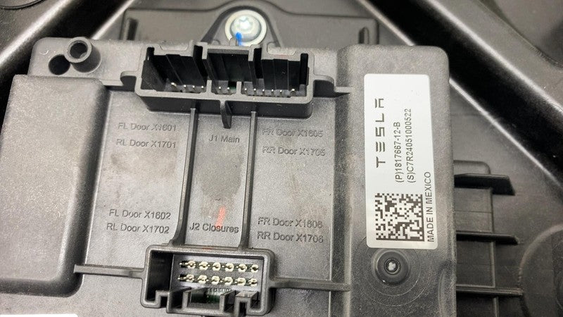 1805866 00 E 2024 2025 Tesla Cybertruck Rear Driver Side Door Window Regulator w/ Motor Left
