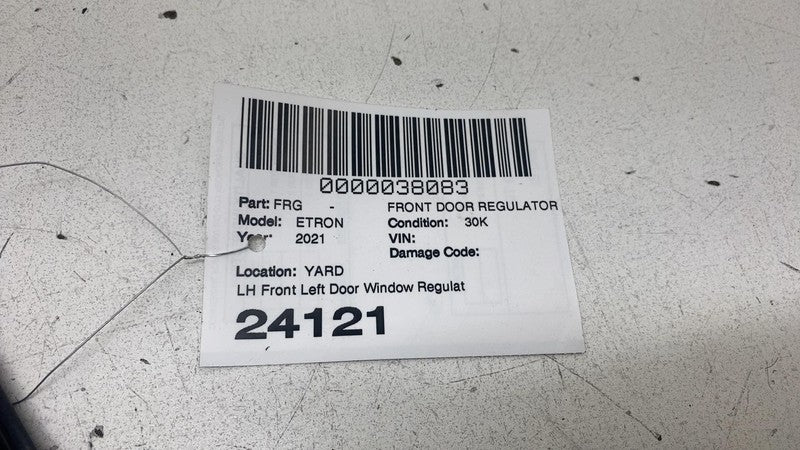 4KE837461 ⭕ 2019-2023 Audi e-Tron Front Side Door Window Regulator & Motor Left 4KE837461