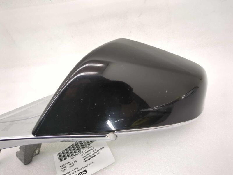 N/A 2012-2015 Tesla Model S MS Left Exterior Rear View Door Mirror LH Black - PBSB