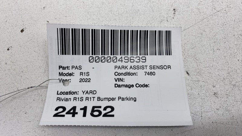 PT00013779 2022 2023 2024 Rivian R1S R1T Bumper Parking Sensor Valeo Gloss Black PT00013779