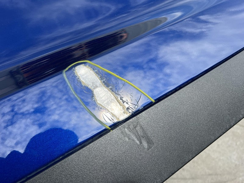 1028790-00-K ⭕ 2016-2024 Tesla Model X Rear Driver Side Falcon Door Panel Left LH Blue - PPSB