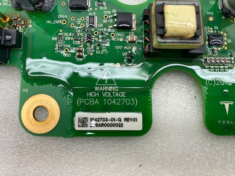 104270301G ⭕12-20 Tesla Model S PCBA High Voltage Battery Standby Supply Board 1042703-01-G