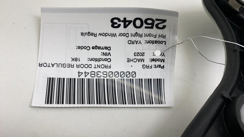 ⭕ 21-24 Ford Mustang Mach-E Front Right Door Window Regulator & Motor w/ Carrier