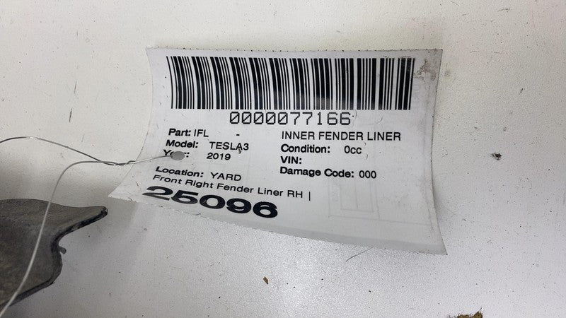 ⭕ 18-23 Tesla Model 3 Front Right Wheel Fender Liner Splash Shield 1081582-00-D