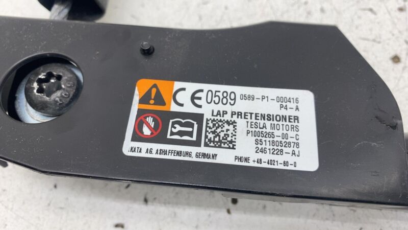 100526500C 12-20 Tesla Model S Front Right Lap Pretensioner 16-20 Tesla Model X Front Left
