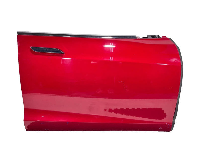 ⭕ 2016-2020 Tesla Model S MS Front Passenger Side Door Panel Right Used OEM Red