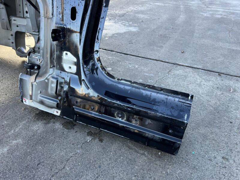 2012-2016 Tesla Model S Front Left Body Panel Fender Apron Frame Cut Black PBSB