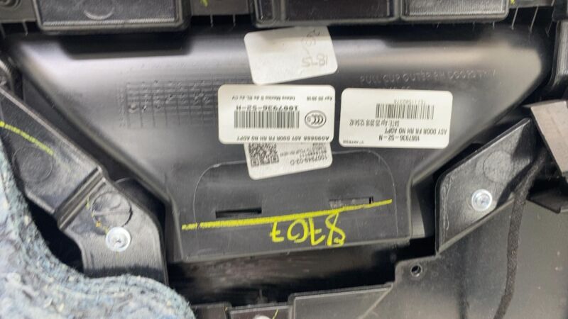 2012-2020 Tesla Model S MS Front Right Interior Door Panel Trim Card Cover Assy