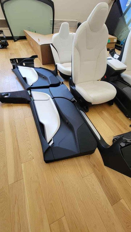⭕ 2020 Tesla Model S MS SET of Front and Rear Seats With Door Panel Trim Cushion