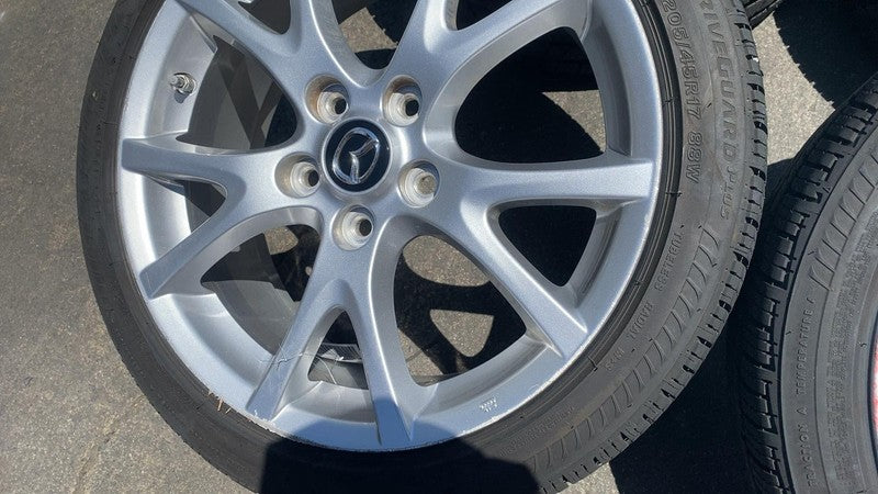 9965277070 ⭕ 13-15 Mazda MX-5 Miata Set of 4 17" Wheel Rim (5 Y Spoke) w/ Tire 9965277070