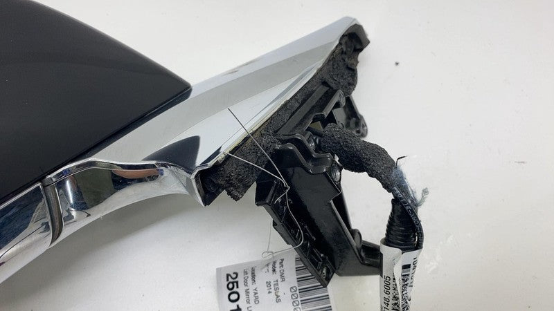 1041317 00 A 2012-2015 Tesla Model S Driver Exterior Rear View Door Mirror Left LH Black PBSB