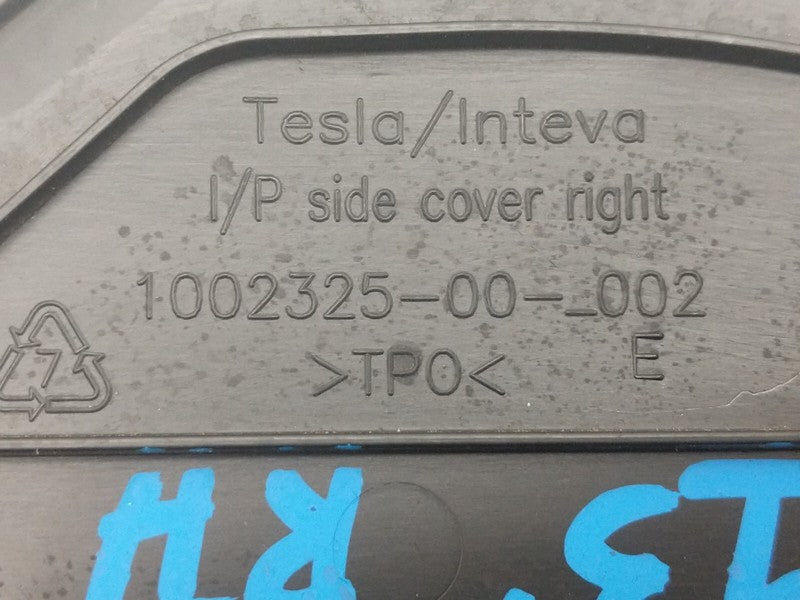 1002325 00 E ⭕ 12-20 Tesla Model S Dash Cover Cap Trim w/ Antenna Receiver Right 1002325-00-E