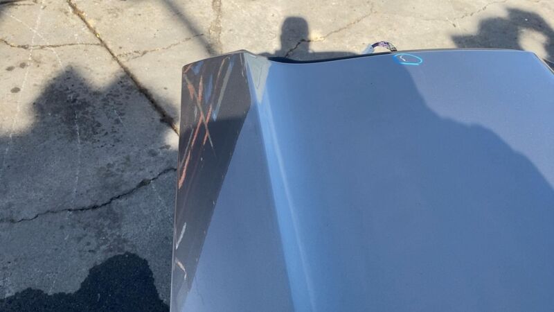 2012-2015 Tesla Model S MS Rear Driver Side Door Shell Panel Left LH Brown PPTI