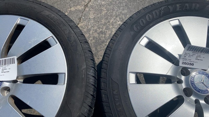 ⭕ 13-14 Mercedes-Benz B-Class Electric Drive Pair of 2 17" Wheel Rim w/ Tire OEM