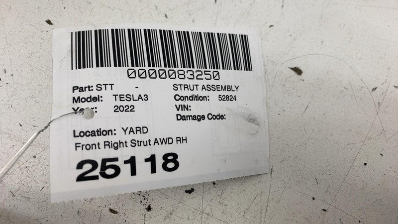 ⭕ 17-23 Model 3 Front Shock Absorber w/ Spring & Upper Mount Right 104