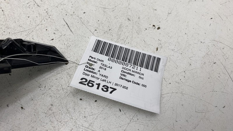 ⭕ 2017-2020 Tesla Model 3 Front Left Exterior Side View Door Mirror Bl