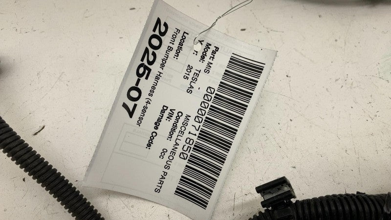 1004420-03-J ⭕ 12-15 Tesla Model S Front Bumper Wiring Harness Cable Wire Loom 1004420-03-J