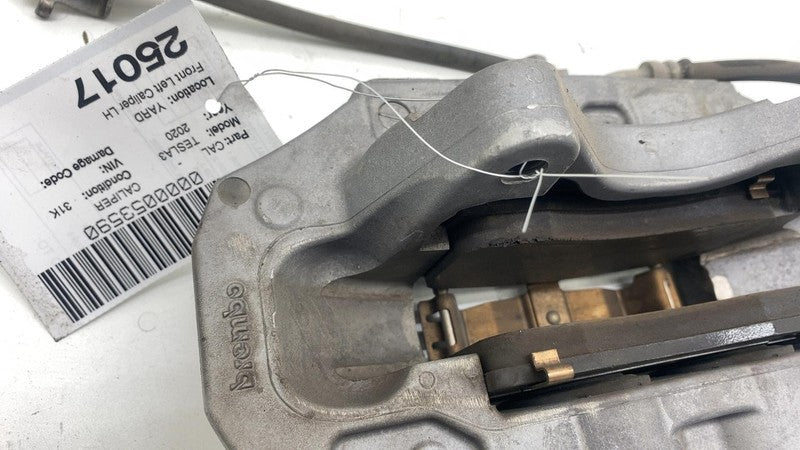 ⭕ 2017-2023 Tesla Model 3 Front Left Caliper w/ Brake Hose Line LH 104