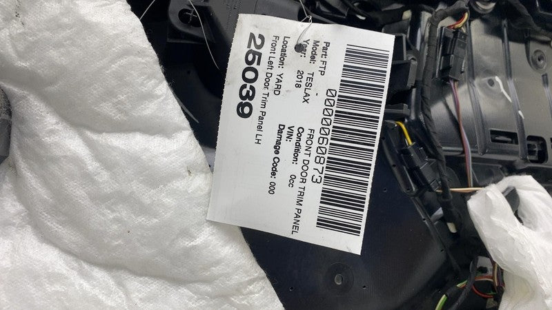 1055327-22-L ⭕ 16-20 Model X Front Driver Side Door Panel Trim Card Cover Left 1055327-22-L