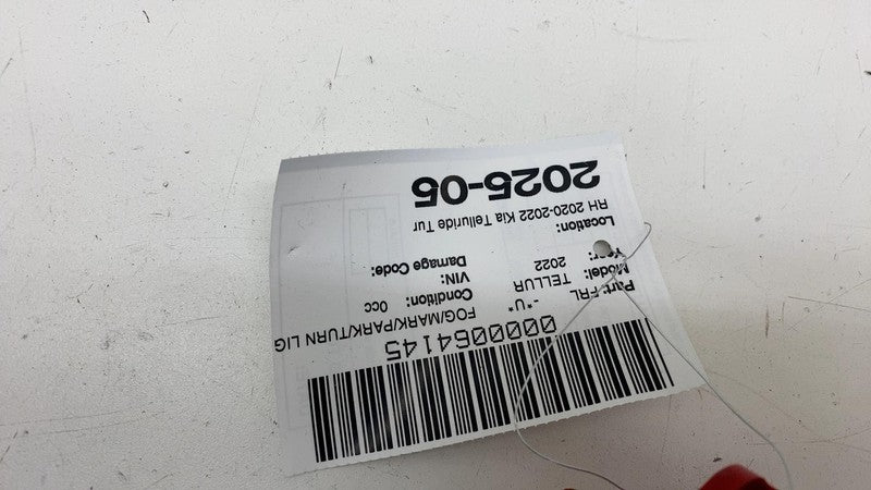 92406S9000 ⭕ 20-22 Kia Telluride Rear Right Bumper Side Marker Signal Lamp RH 92406S9000