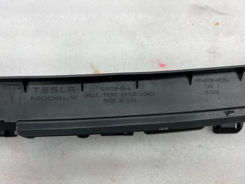 1493759 00 A ⭕ 2020-2022 Tesla Model Y Front Bumper Lower Center Grille Fascia 1493759-00-A