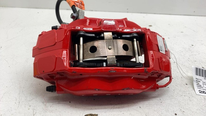⭕ 2016-2020 Tesla Model X Front Caliper w/ Brake Hose Line Left Red 10
