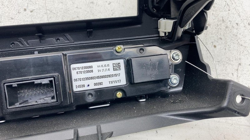 670123508 ⭕2017-2023 Levante AC Heater Climate Control Switch Radio Screen Bezel 670123508