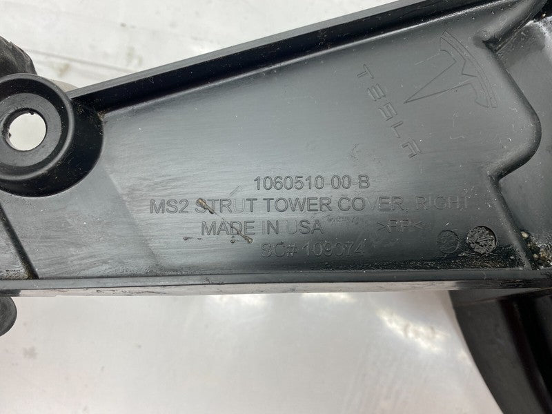 1060510-00-B ⭕ 16-20 Tesla Model S Front Right Underhood Shock Tower Cover Trim 1060510-00-B