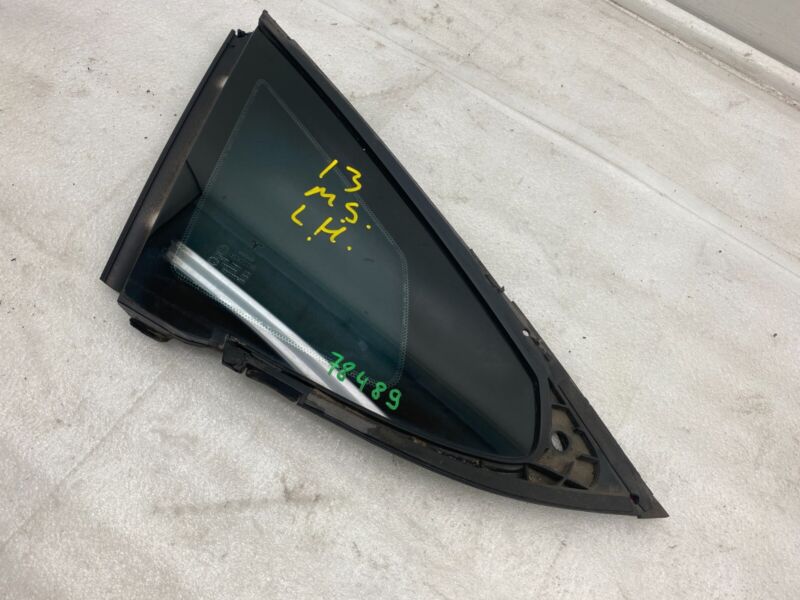 E6 43R-008010 2012-2015 Tesla Model S MS Rear Driver Side Quarter Fixed Glass Left LH Assembly