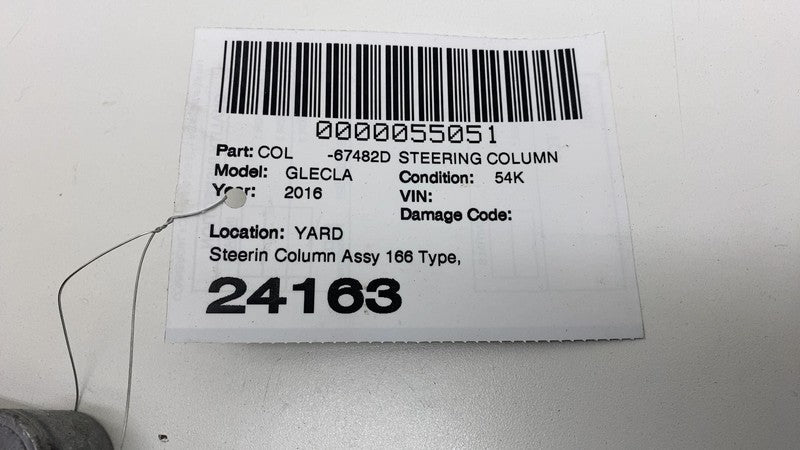 A1664606200 2016-2019 Mercedes-Benz GLE350 Power Steering Column w/ Upper Intermediate Shaft