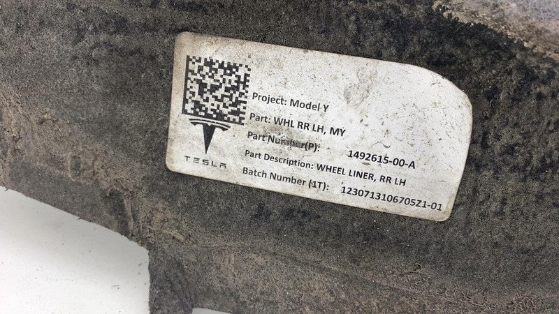 1492615-00-A ⭕2020-2024 Tesla Model Y Rear Left Wheel Fender Liner Splash Shield 1492615-00-A