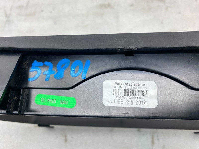 ⭕ 12-20 Model S X Speedometer Gauge Trim Instrument Cluster Bezel 1033