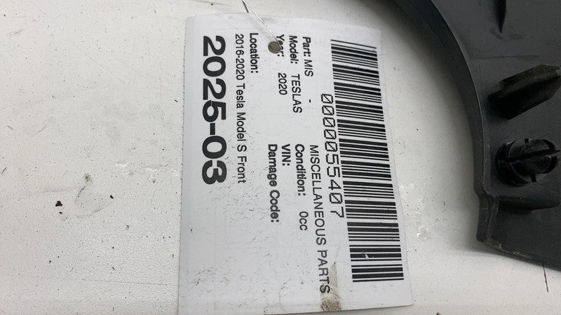 ⭕ 16-20 Model S Front Driver Side Under Hood Apron Trim Panel Left 106