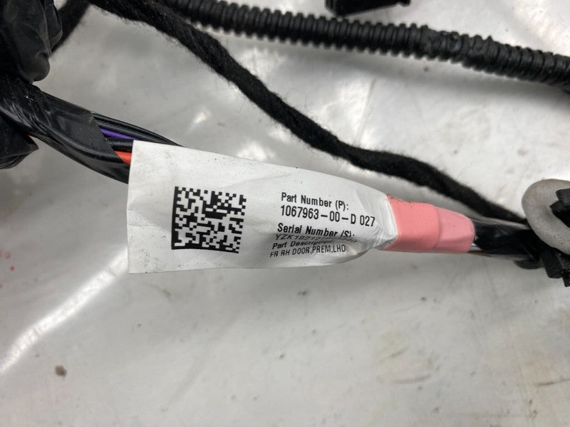 106796300D ⭕ 17-23 Model 3 M3 Front Right Door Wiring Harness Cable Wire Loom 1067963-00-D