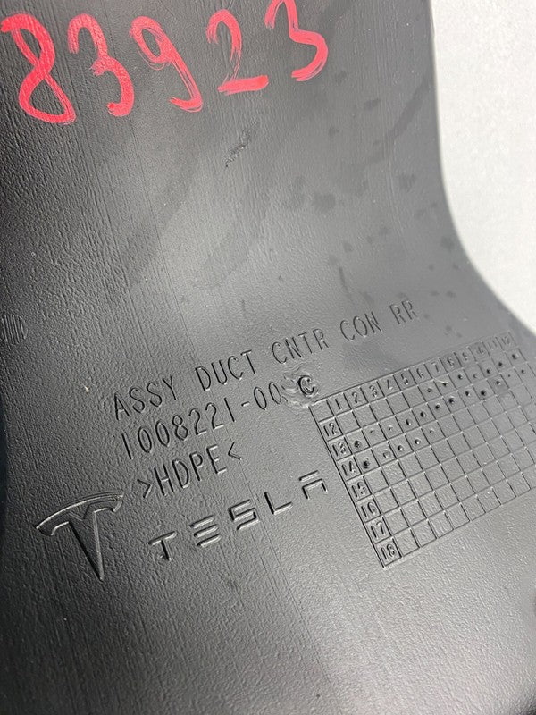 100822100C ⭕ 2012-2015 Tesla Model S MS Rear Center Console Heat Air Duct Assy 1008221-00-C